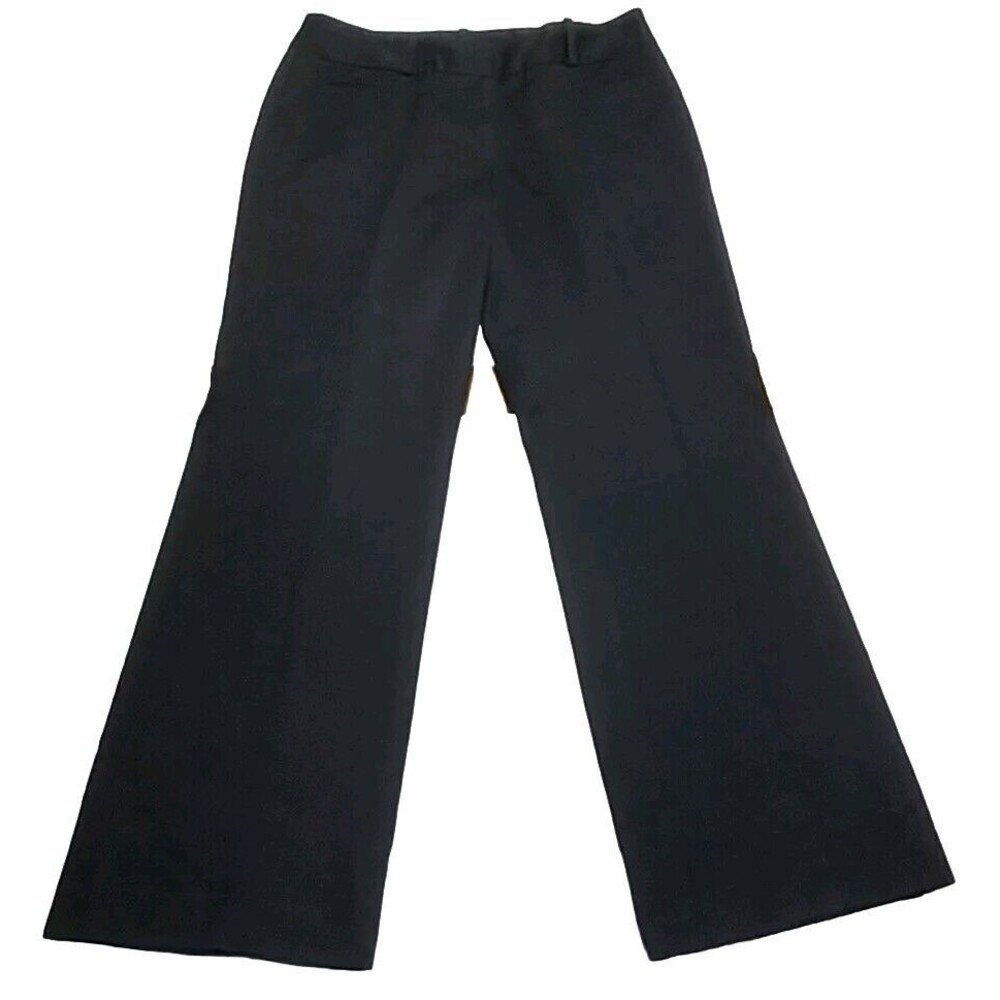 Ann Taylor Factory Size 6 Black Dress Pants Trousers Mom Teacher Work Travel GUC
